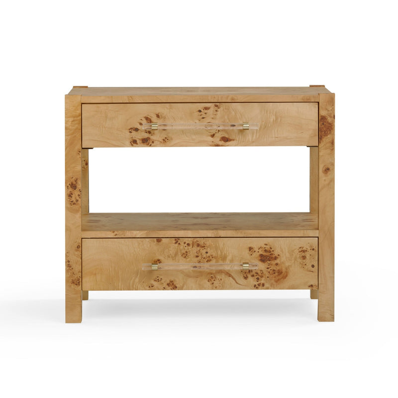 Ada Honey Burl Nightstand