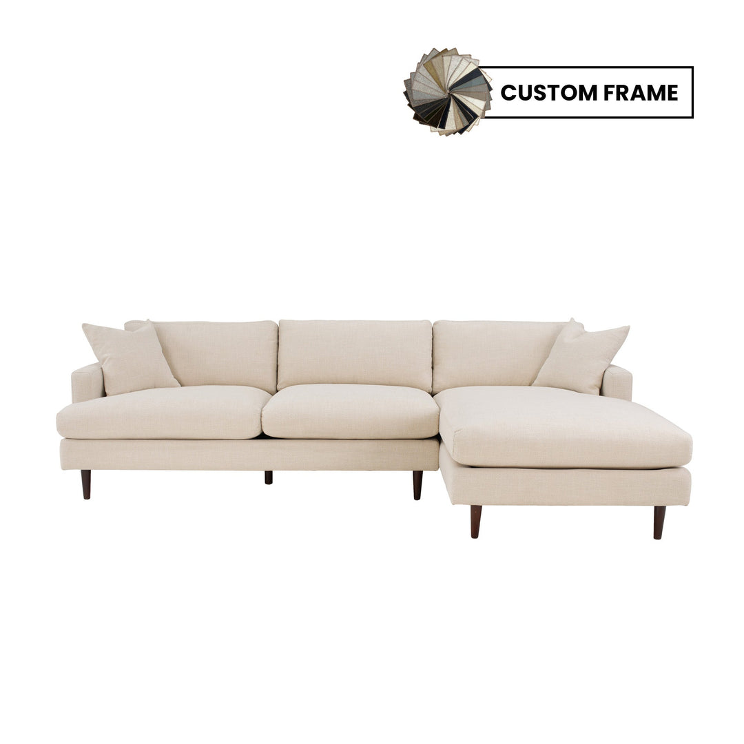 Bronia 109" Beach Alabaster Right Sectional Sofa