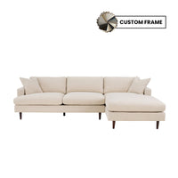 Bronia 109" Beach Alabaster Right Sectional Sofa