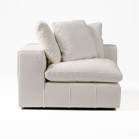 Terra Modern Off White Fabric Modular Corner Seat