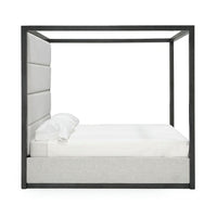 Pentra Contemporary Canopy Grey Bed