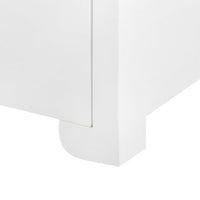 Vani 3 Drawer Side Table - Round Silver Handle