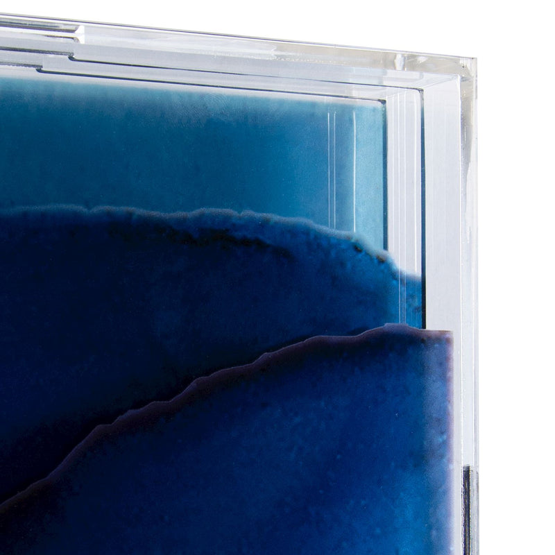 Blue Serenity Wall Art, Acrylic Frame