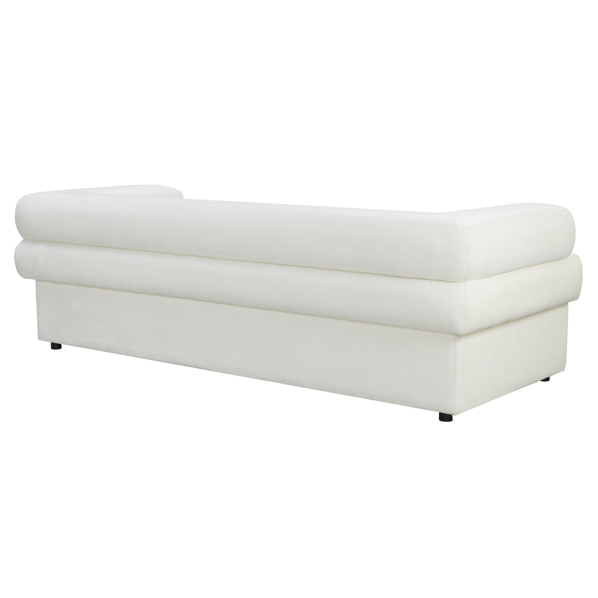 Sadie 98" Cream Performance Velvet Sofa