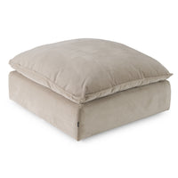 Braylee Modern Light Grey Sectional Ottoman