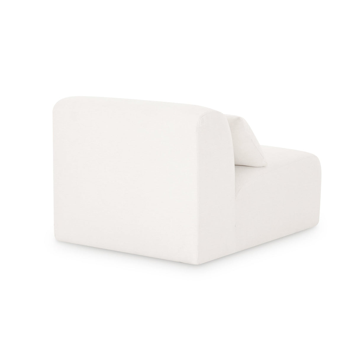 Tereasa Cream Performance Chenille Modular Armless Chair