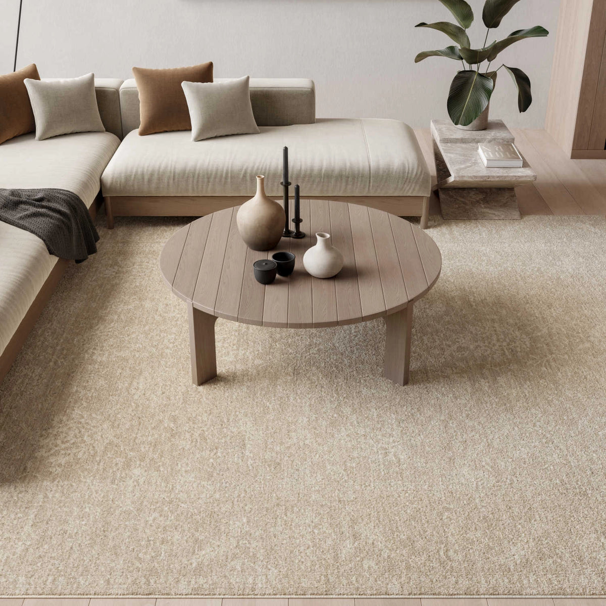 Livia Ivory Grey Foral Area Rug