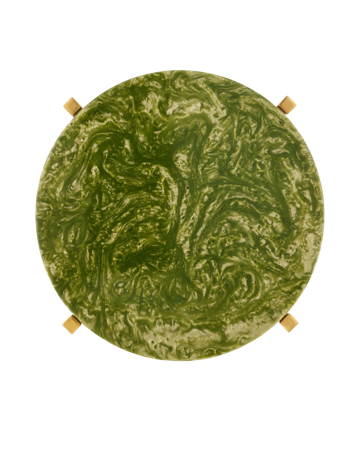 Sienna Green & Brass Martini Table
