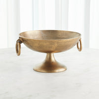 Ring Handle Antique Brass Bowls (2 Sizes Available)