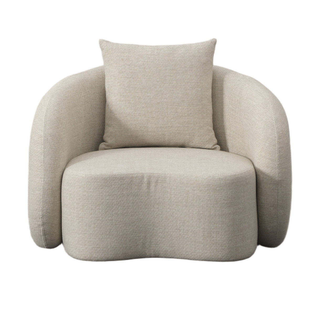 Helene Beige Outdoor Fabric Chair