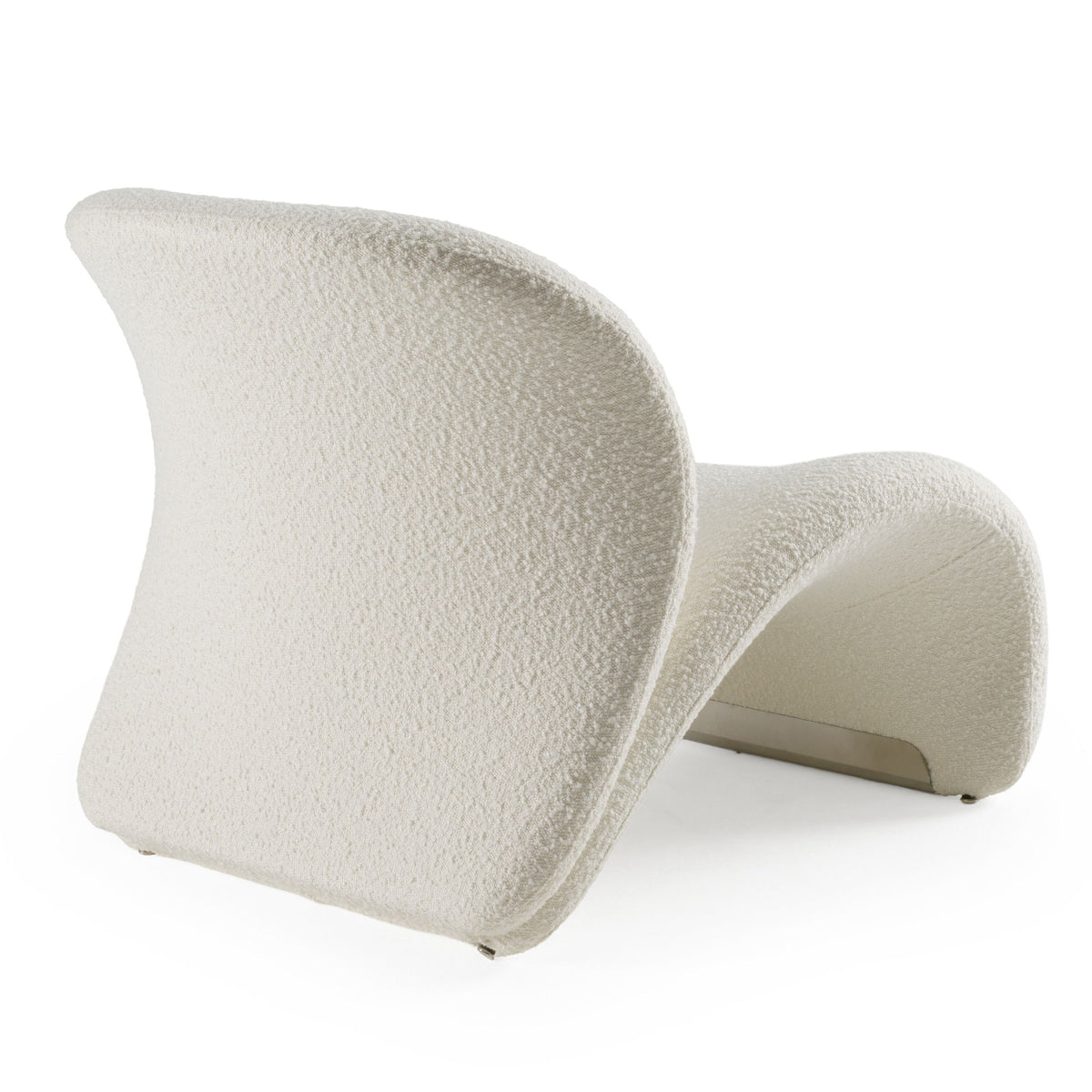 Rondo Modern White Accent Chair