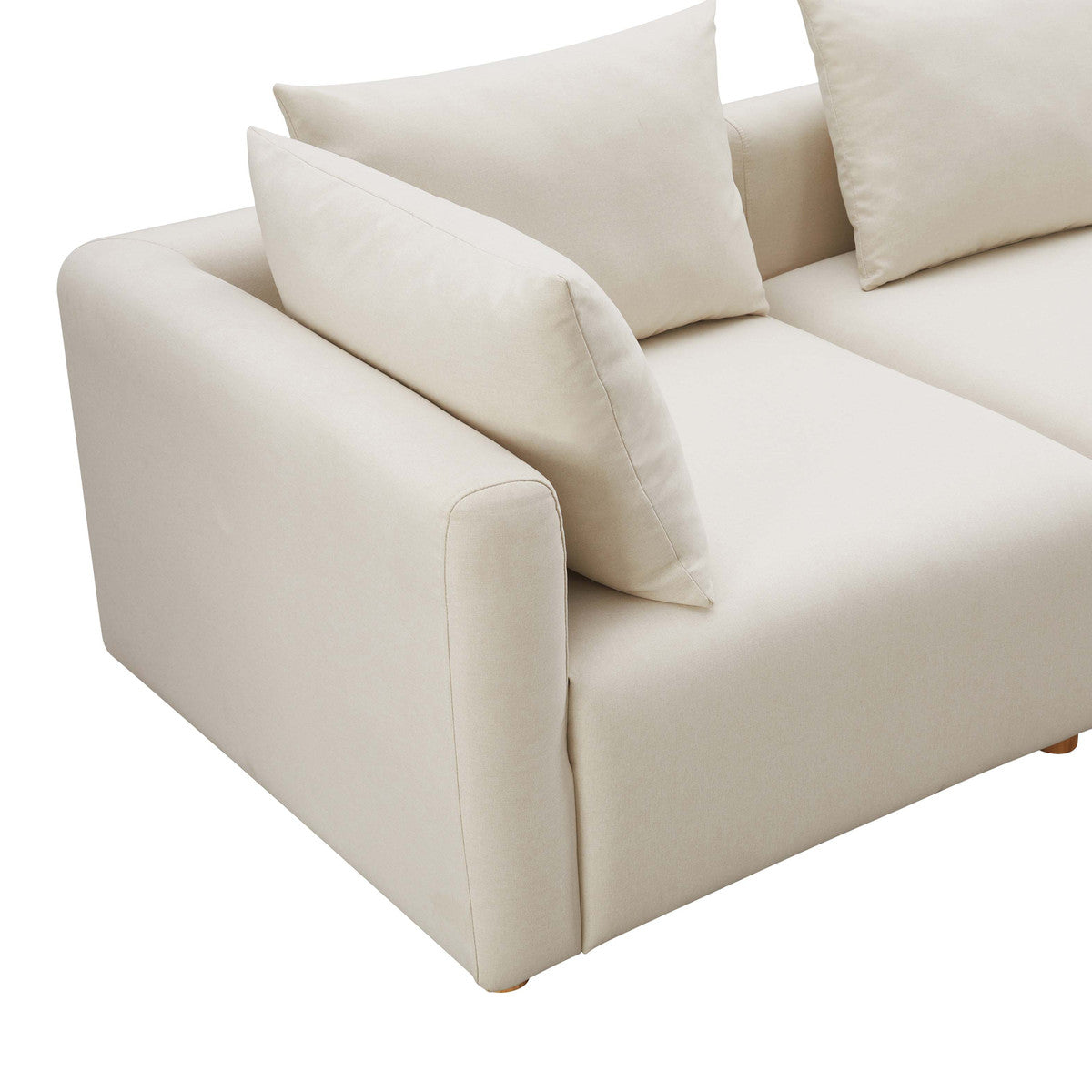 Karsyn Cream Linen Loveseat