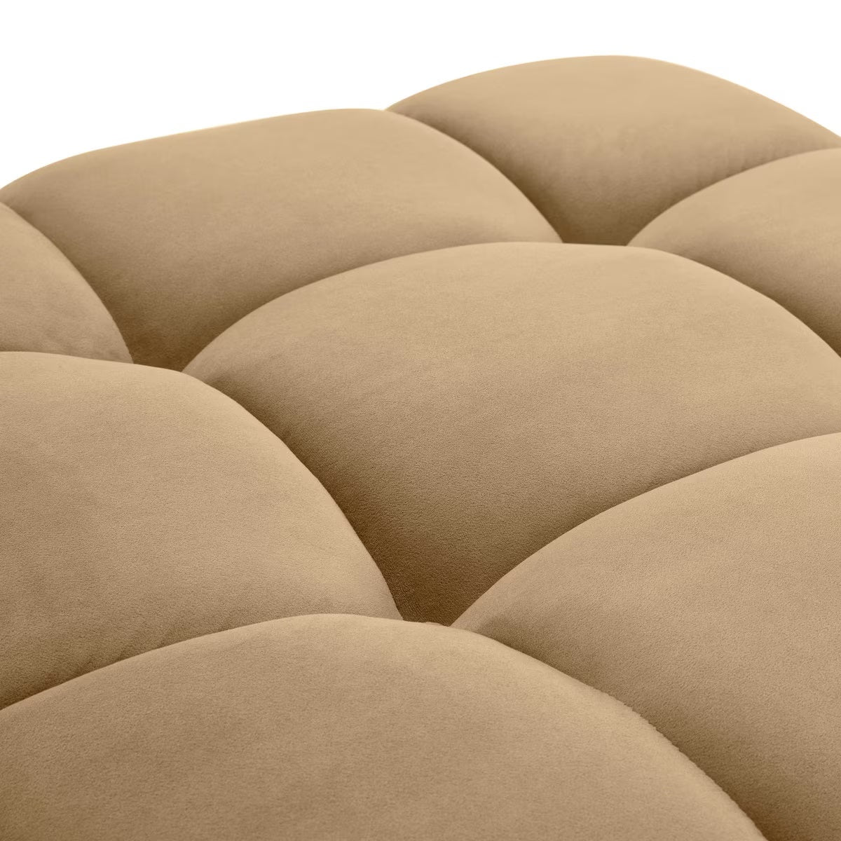 Vogue Cafe Au Lait Performance Velvet Modular Ottoman