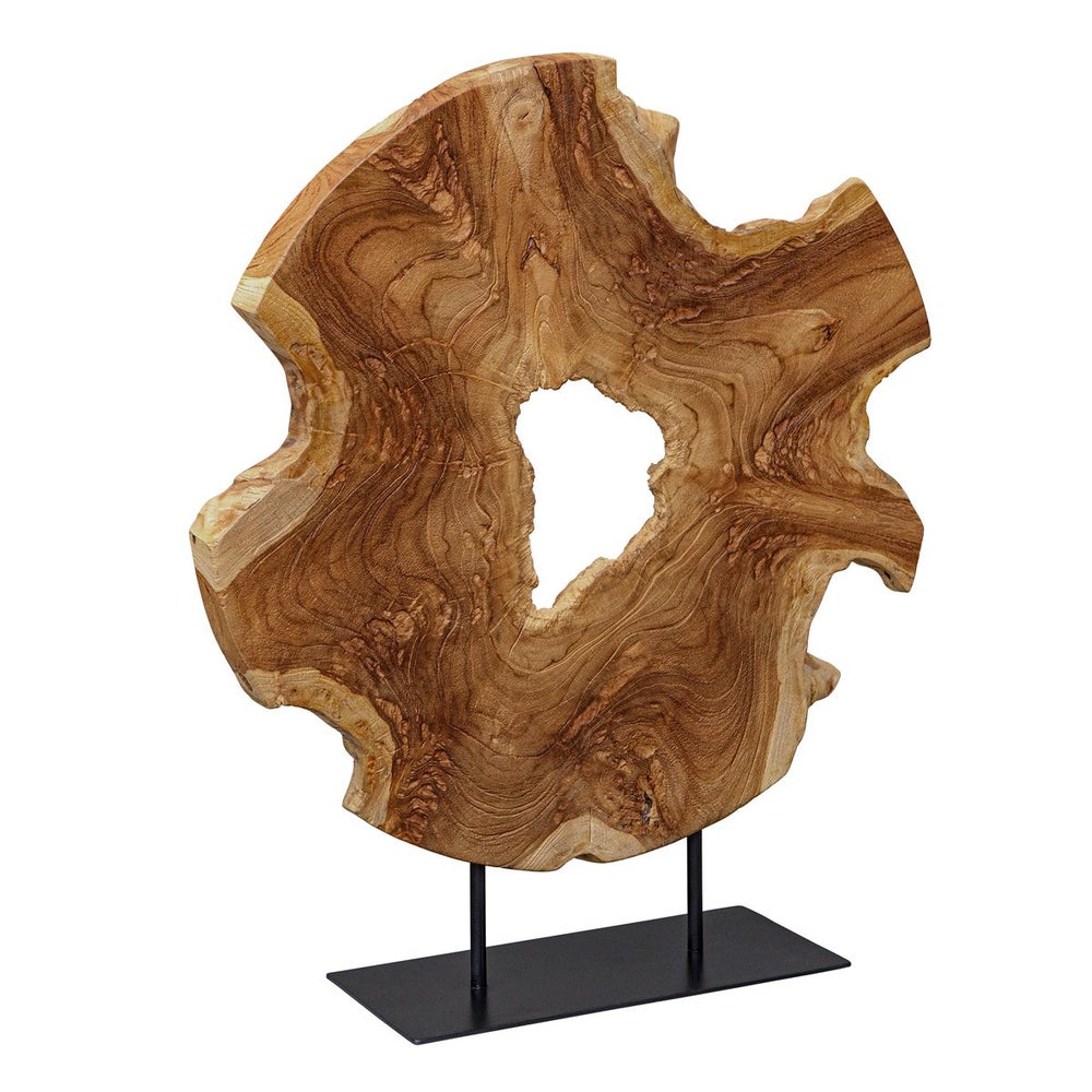 Natural Teak Wood Sculpture