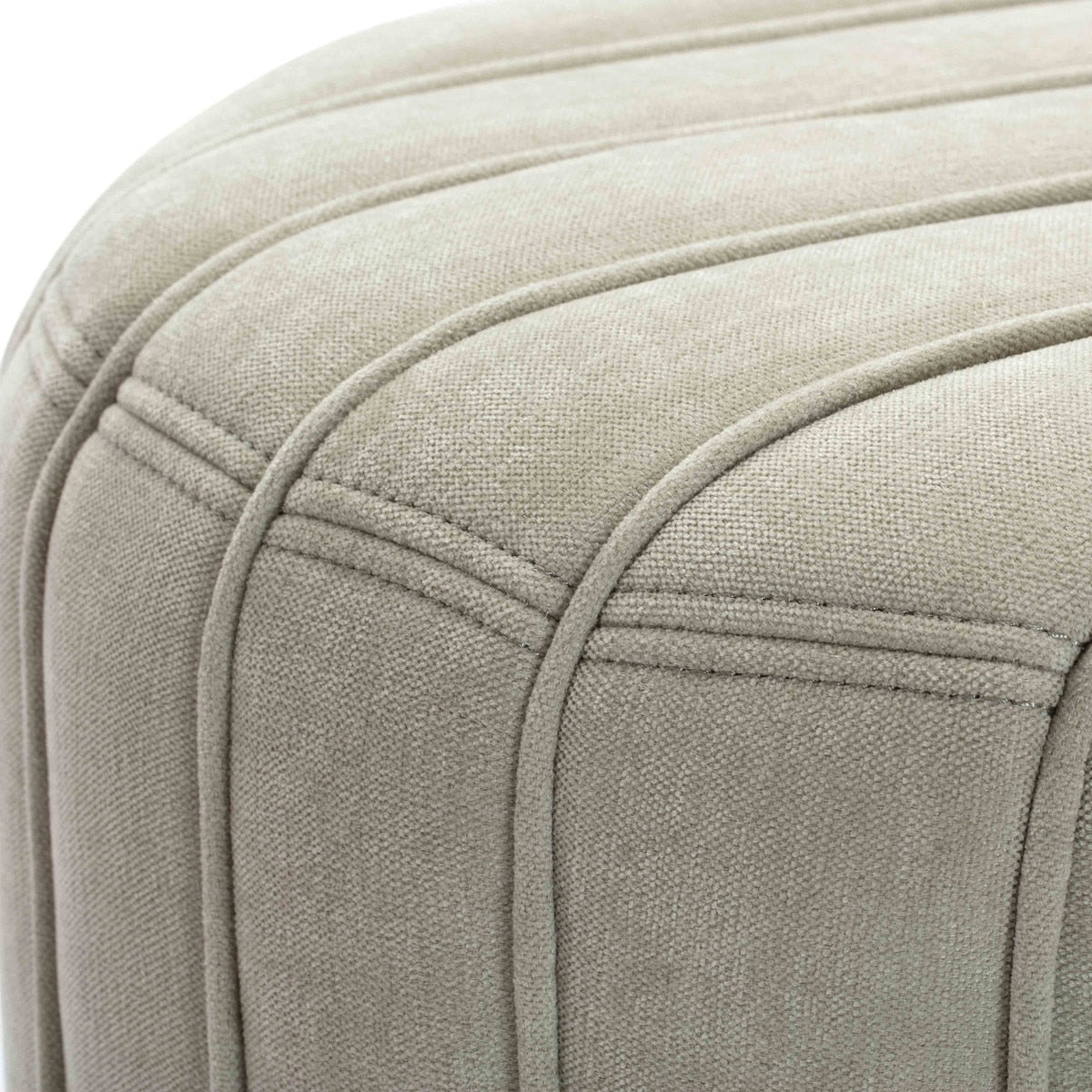 Addison Mint Green Chenille Ottoman