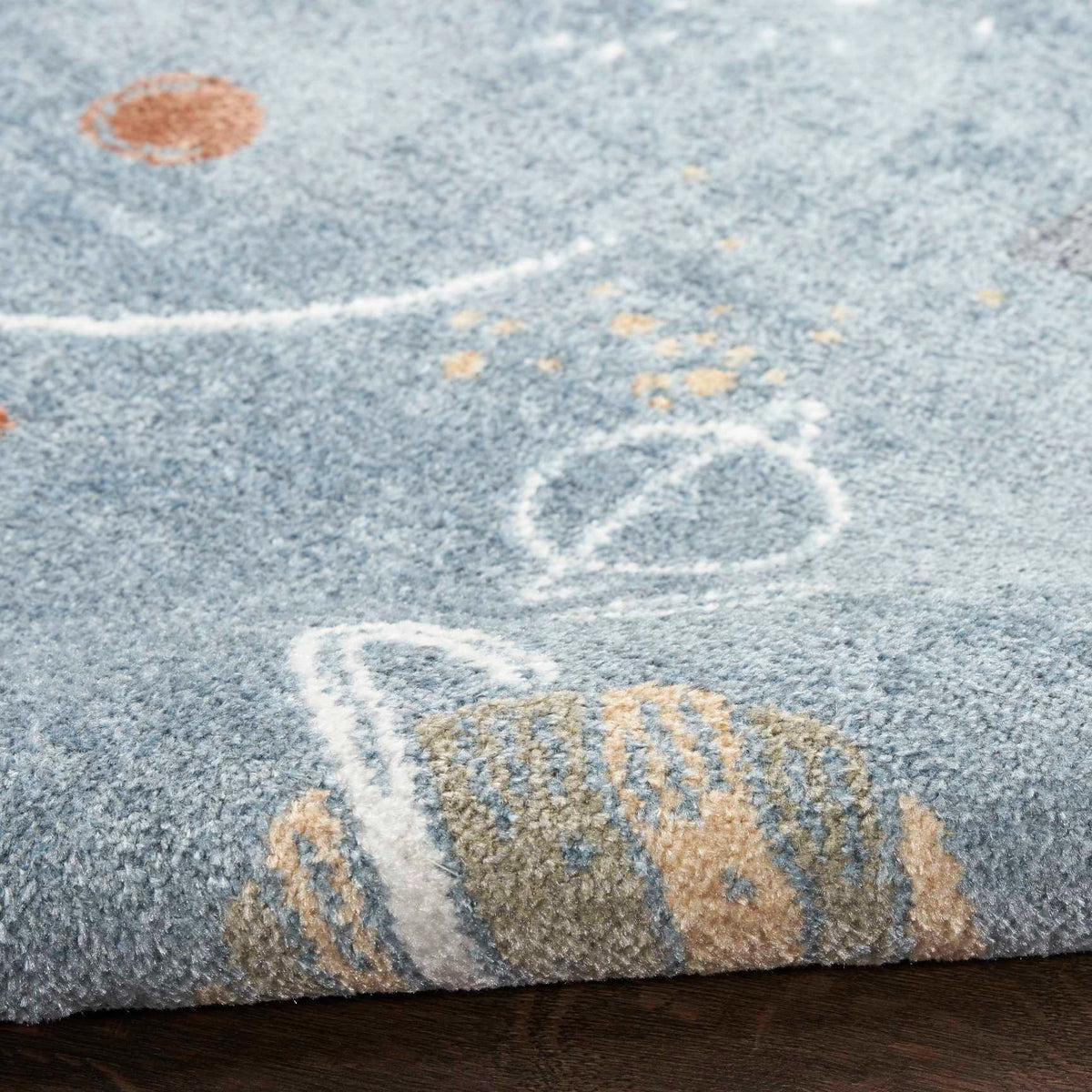 Rocket Blue Multicolour Area Rug