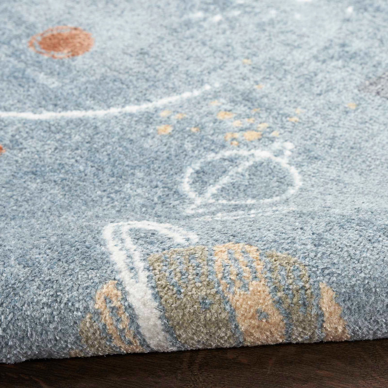 Rocket Blue Multicolour Area Rug