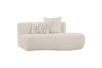 Estella Modern Off-White Curved Sectional Sofa