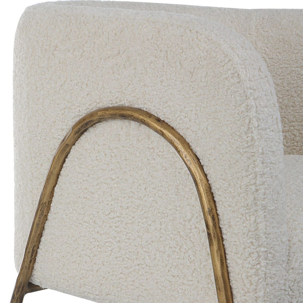 Netta Off-White Accent Chair