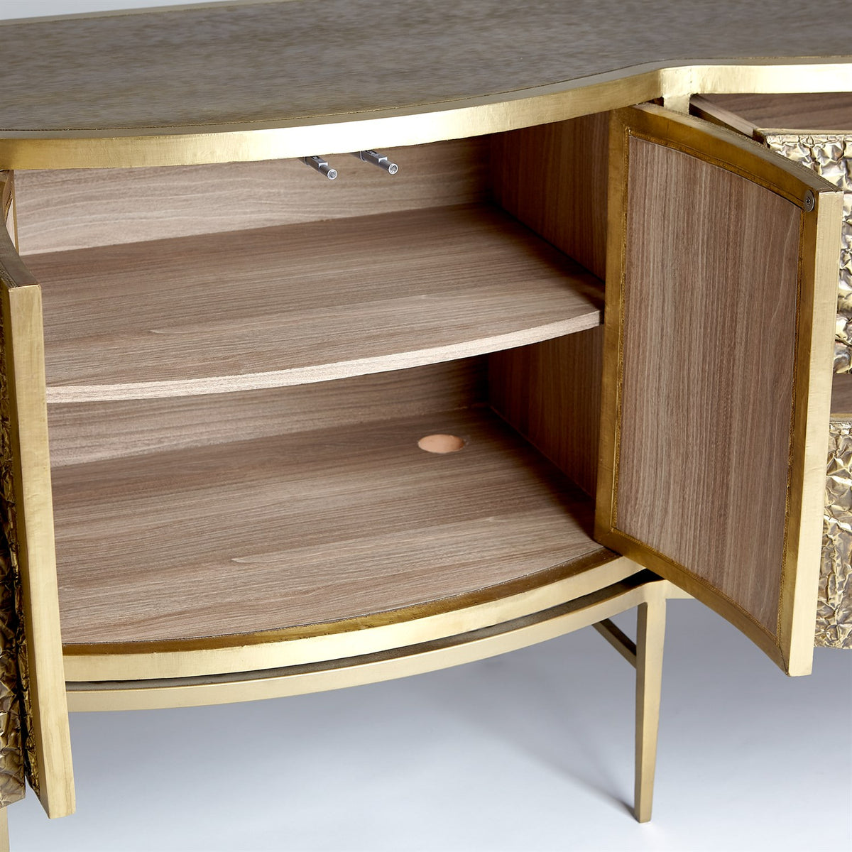 Tonya 73" Brass/Bronze Cabinet