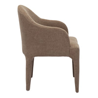 Nicolle Modern Tan Upholstered Dining Chair