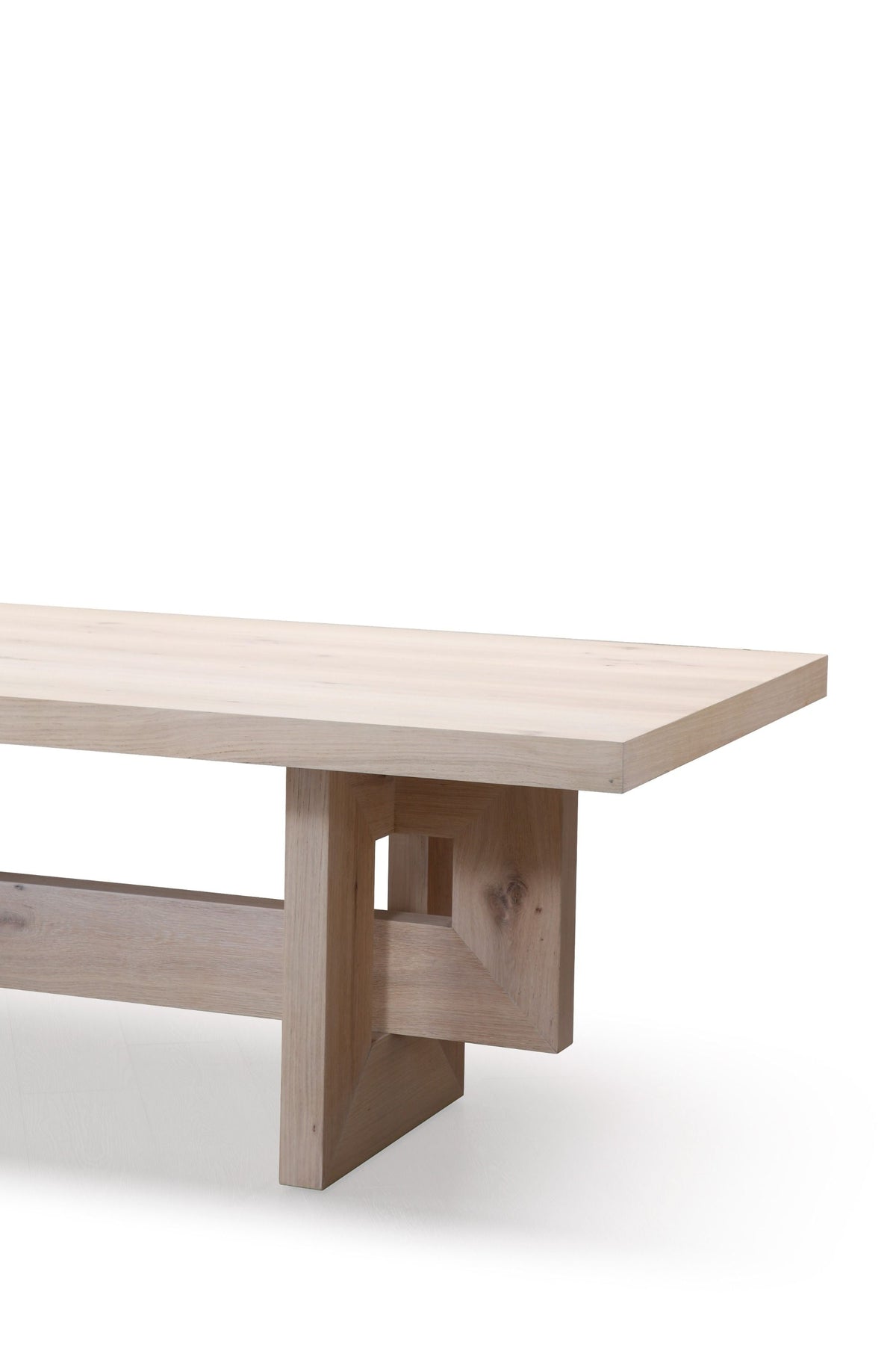 Trenta 94.5" Modern Natural White Oak Dining Table