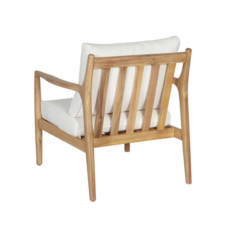 Ellie Outdoor Acacia Accent Chair