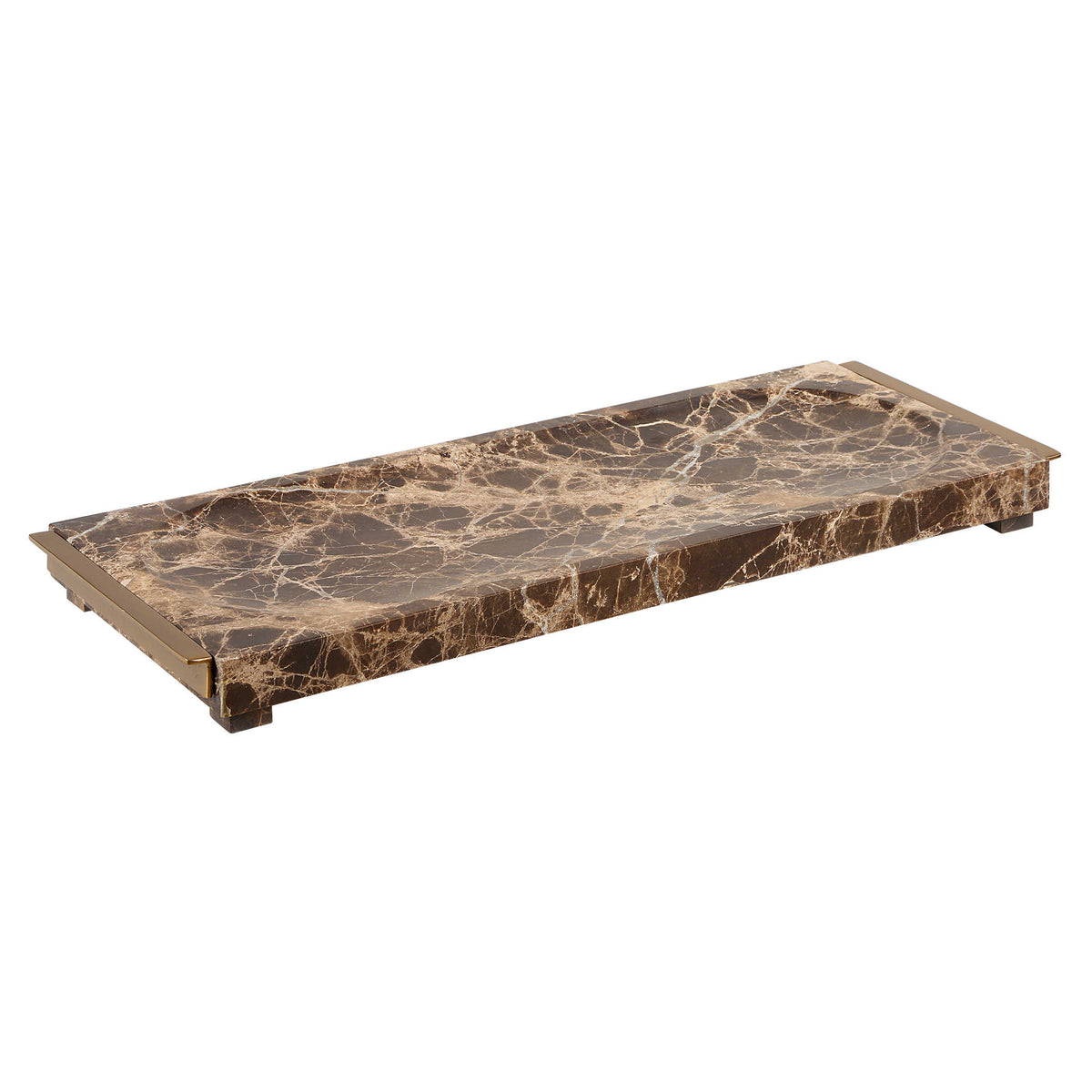 Lea Brown Marble Tray