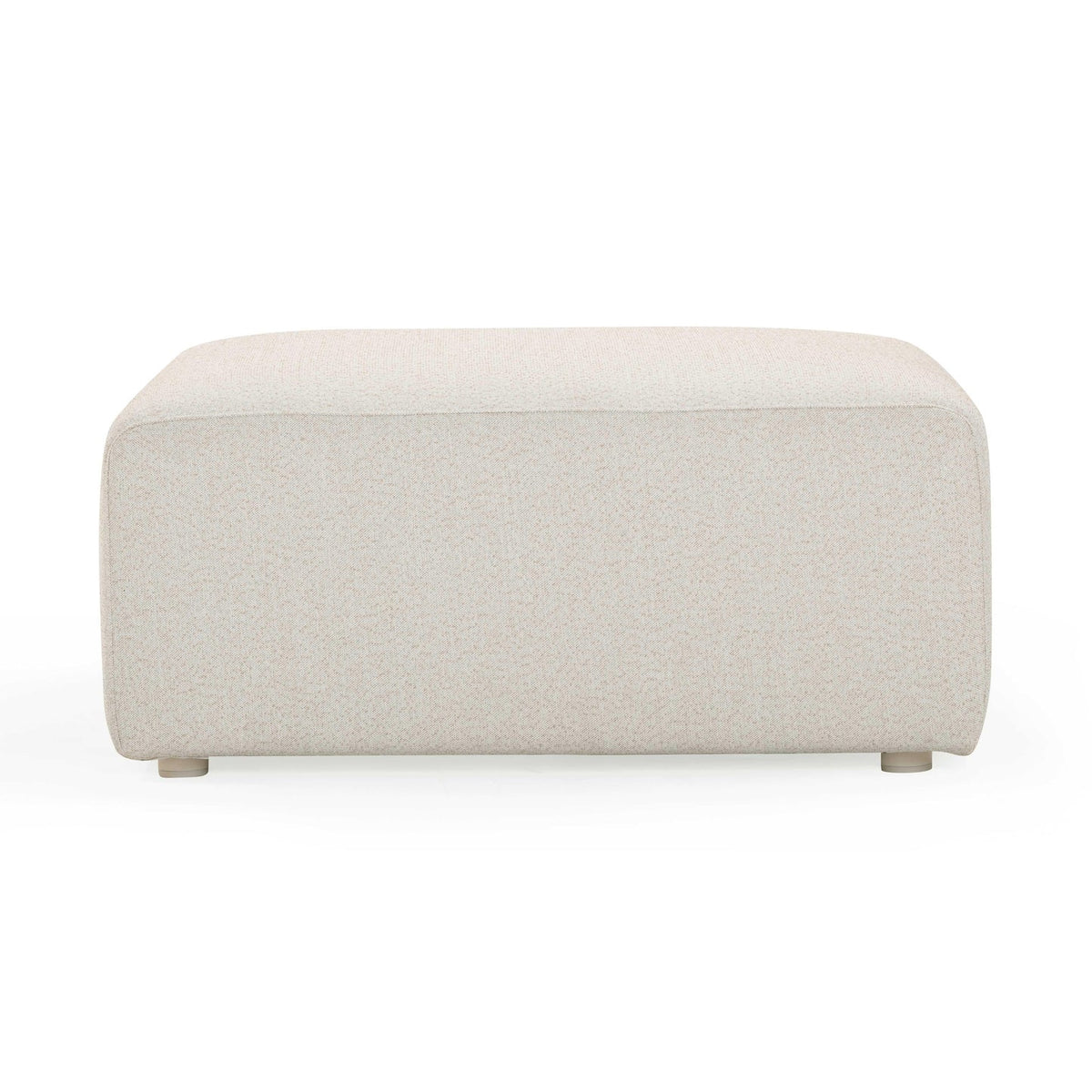 Karsyn Cream Performance Fabric Outdoor Ottoman