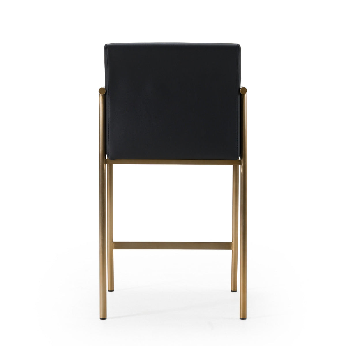 Aurora Modern Black & Gold Counter Stool
