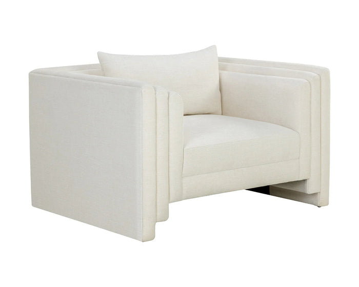 Kira Ivory Performance Fabric Accent Chair