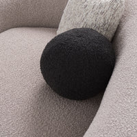 Arona 156" Modern Grey Fabric Curved Sectional Sofa