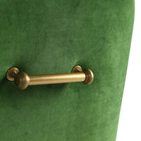 Prado Green Velvet With Gold Frame Chair - Luxury Living Collection