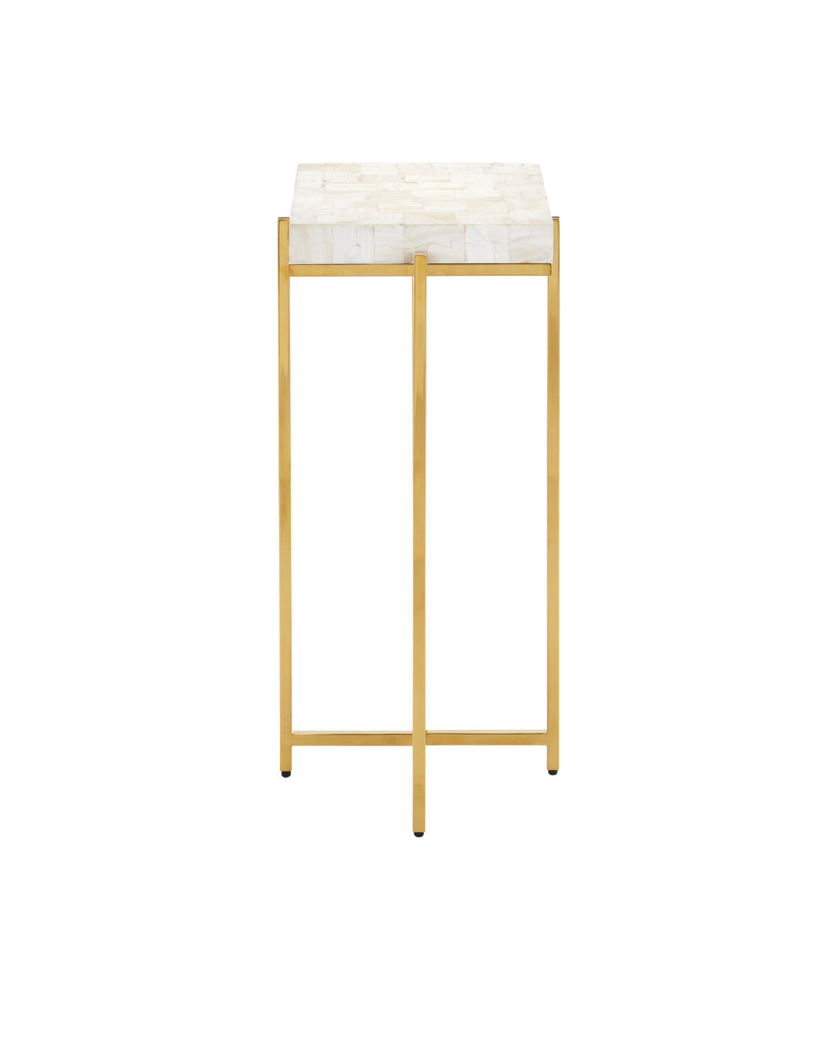 Amelie Mother of Pearl & Brass Martini Table