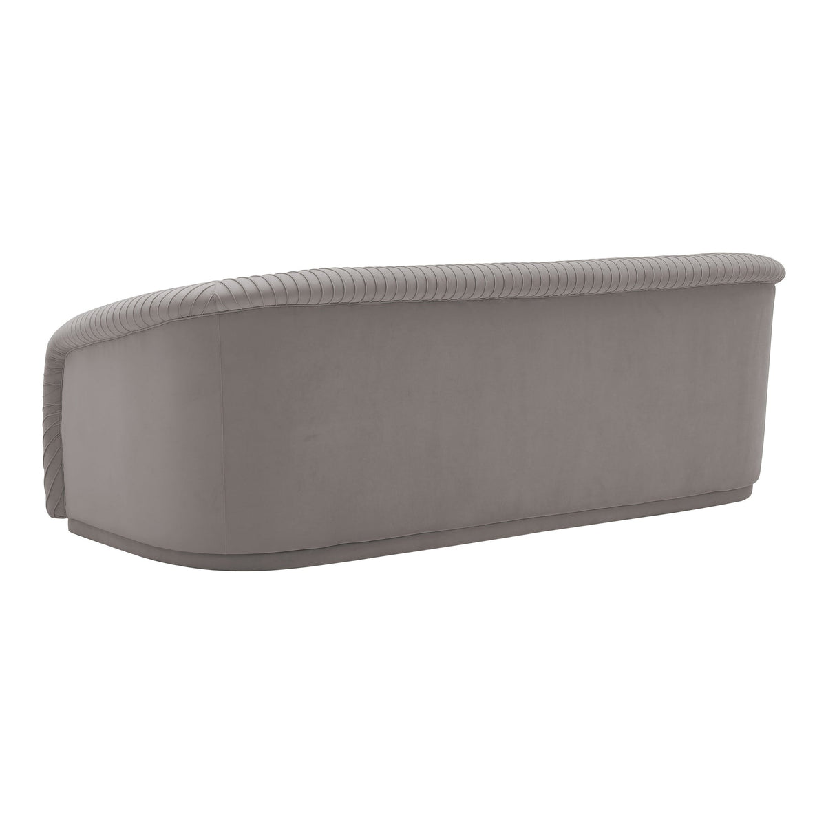 Gigi 90.6" Grey Pleated Performance Velvet Sofa