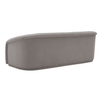 Gigi 90.6" Grey Pleated Performance Velvet Sofa