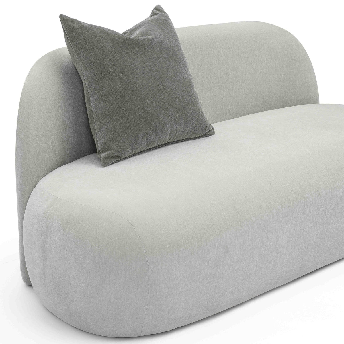 Carraway 59.6" Grey Upcycled Chenille Loveseat