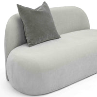 Carraway 59.6" Grey Upcycled Chenille Loveseat