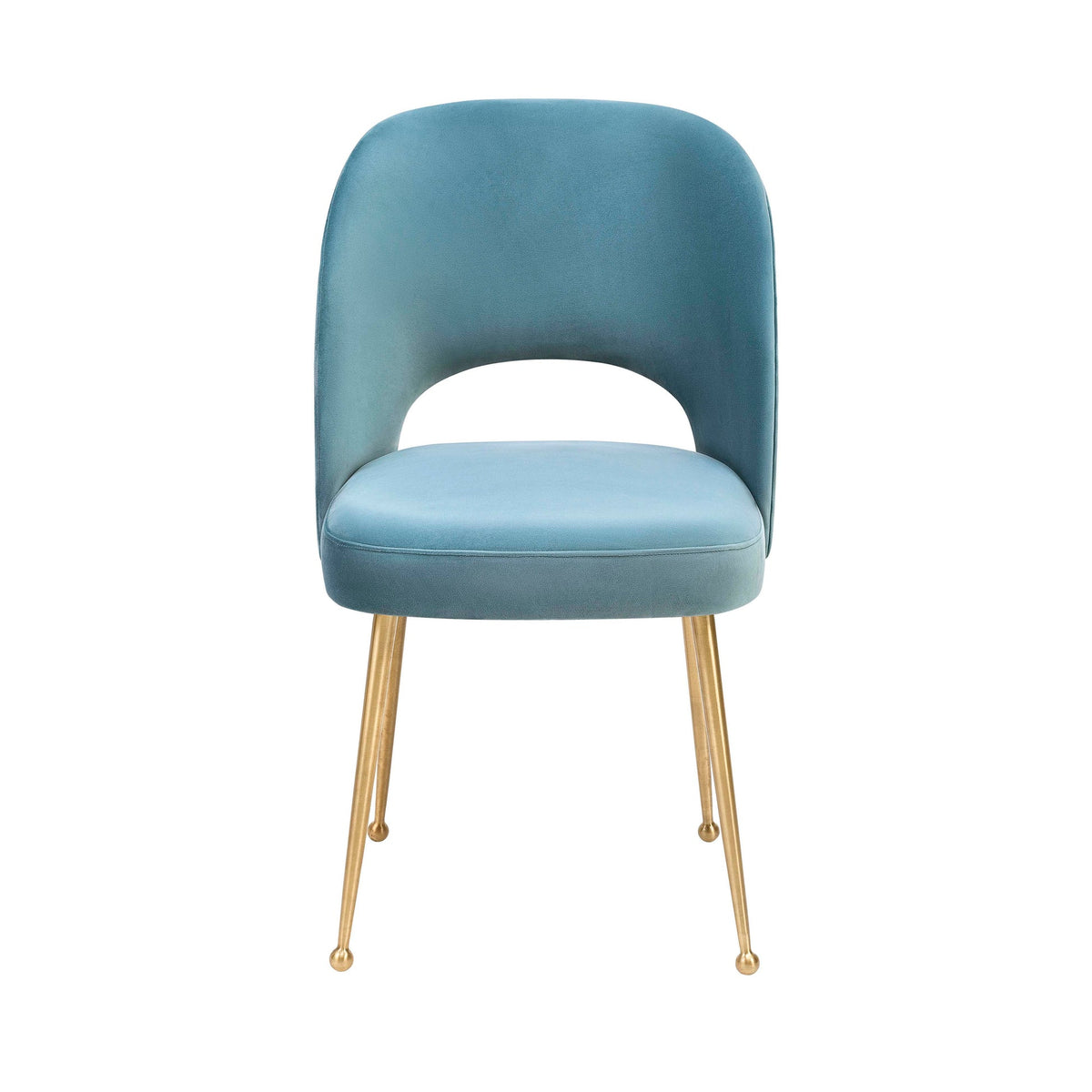 Giada Sea Blue Performance Grade Velvet Chair
