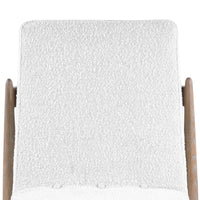 Georgia Woven Textured Boucle & Oak Driftwood Side Chair (Set of 2)