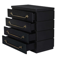 Maricio Black & Gold Dresser Drawer/Nighstand