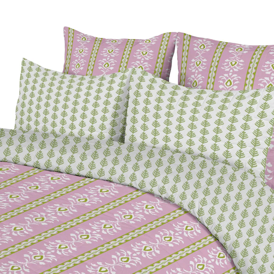 Savannah Reversable Pink Twin Comforter Set (3 Piece Set)