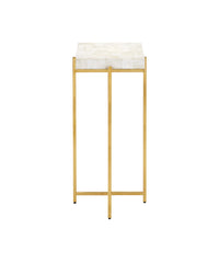 Theodora Mother of Pearl & Brass Martini Table