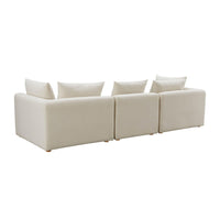 Karsyn 112.5" Plush Cream Performance Linen Sofa