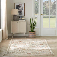 Isabeau Rust Ivory Area Rug