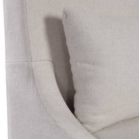 Hazel Armless Off White Linen Chair