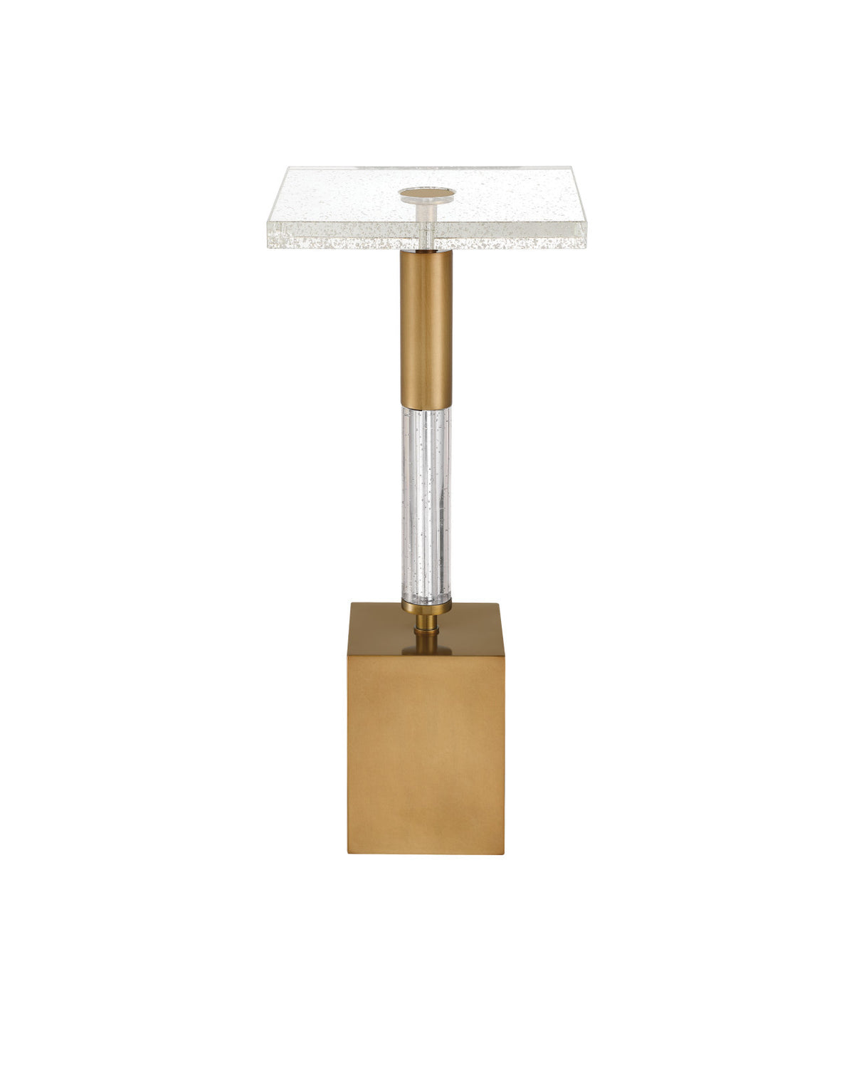 Adeline Crystal & Brass Martini Table