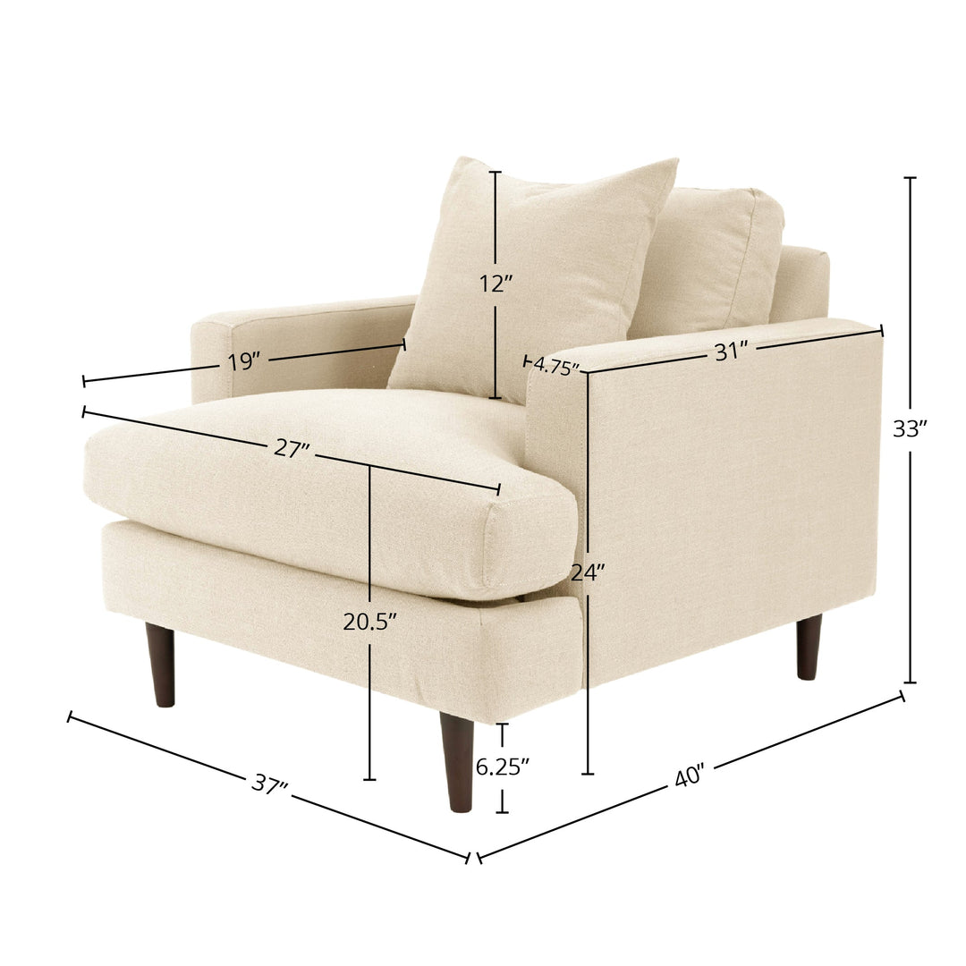 Bronia Beach Alabaster Accent Chair