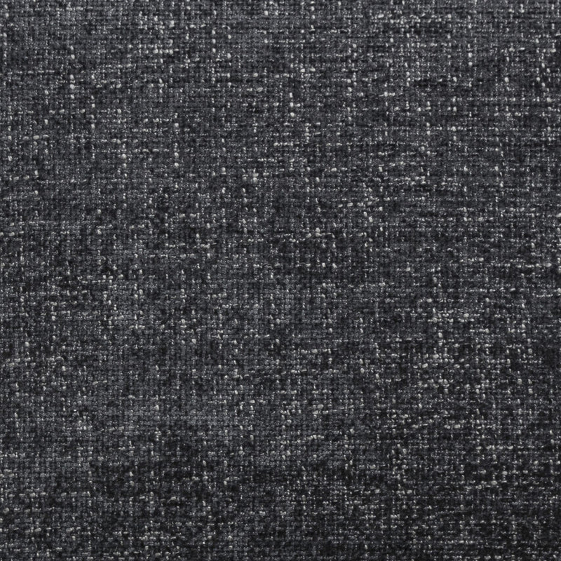Mindy Charcoal Chenille Basketweave Ottoman