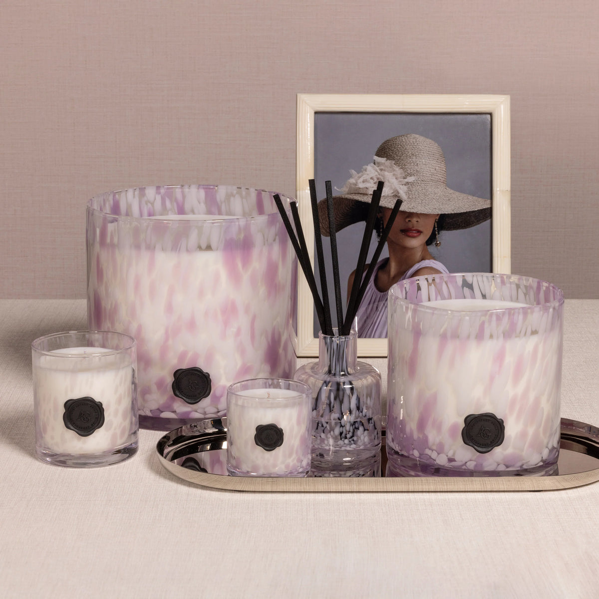 Opal Diffuser in Gift Box - White & Lilac/Elderflower Gin (Set of 4)
